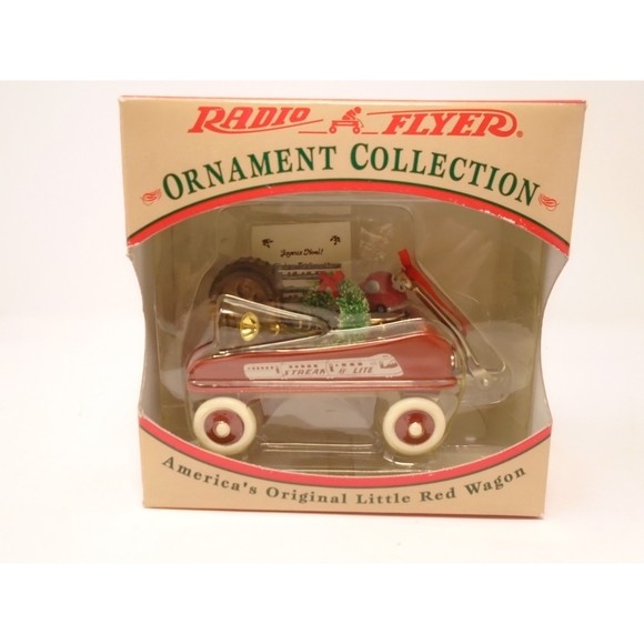 NIB Radio Flyer Christmas Collection "Model 103" Ornament Little Red Wagon - Picture 1 of 4